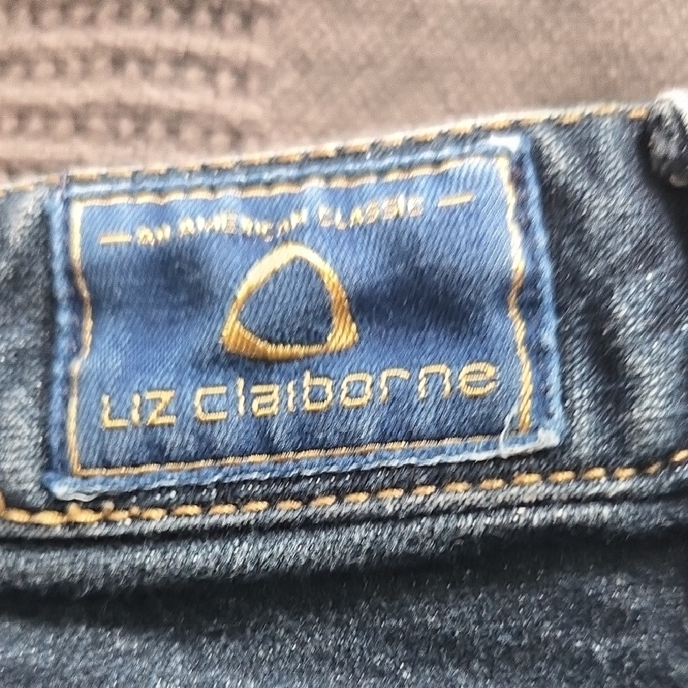 Liz Claiborne Blue Straight Leg Jeans - Picture 5 of 10